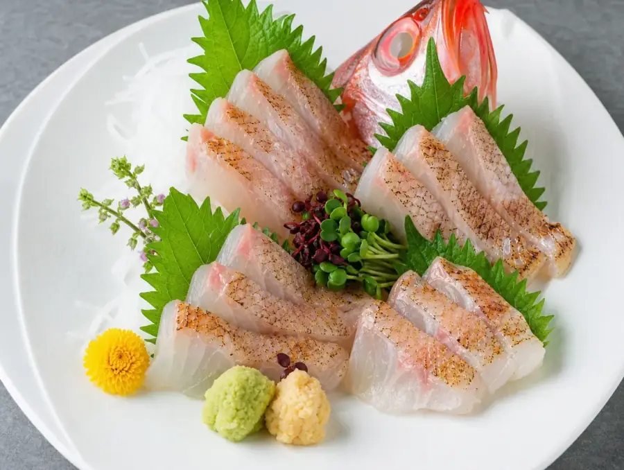 のどぐろの炙り刺し